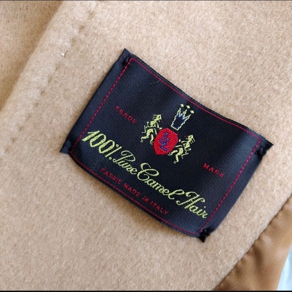 Vintage Larry Levine Italian 100% Camel Hair Coat - Picture 7 of 9